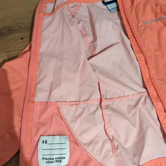 Girls Columbia windbreaker /rain coat - Picture 3 of 4